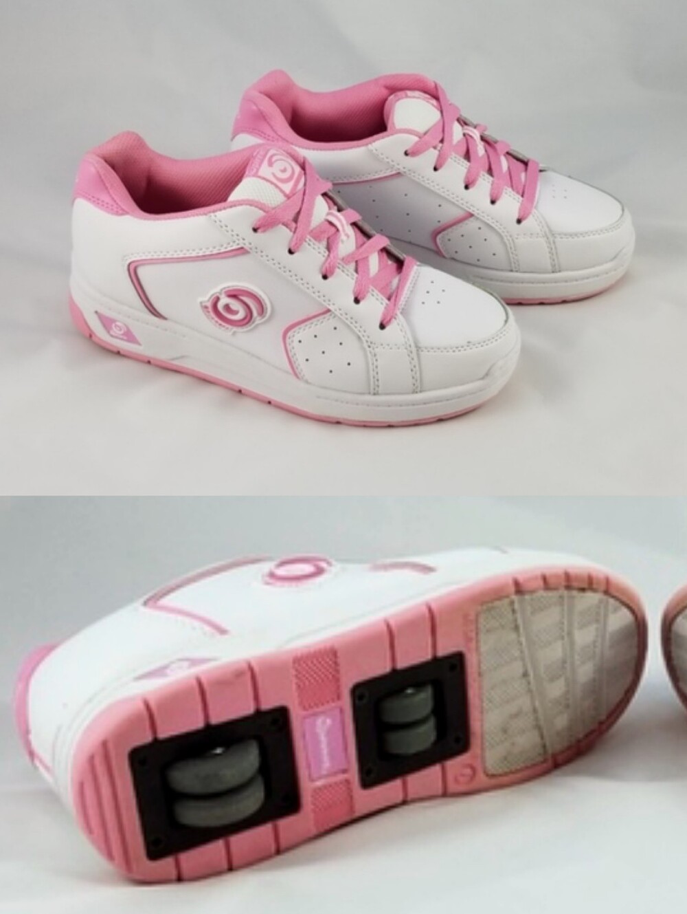 Spinners Walk 'N' Roll Shoes Pink/White